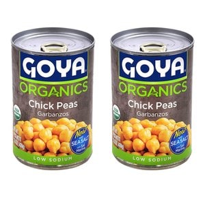  [해외직구]고야 저염 칙피 병아리콩 통조림 439g 2팩/ Goya Chick Peas Garbanzos Low Sodium 15.5oz