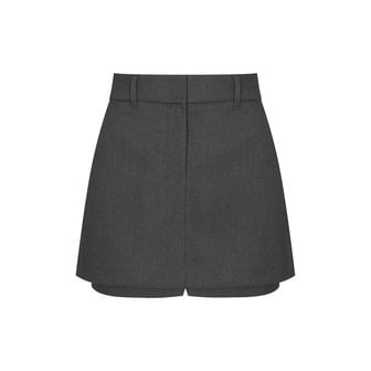 플레이부 TWILL LAYERED SKIRT PANTS_Grey