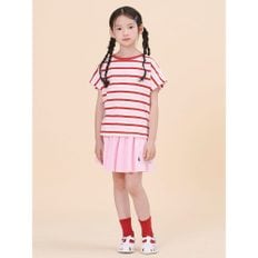 *SSG몰특가*[BEANPOLE KIDS] [NOROO] 여아 멀티 스트라이프 티셔츠 상하 세트  핑크