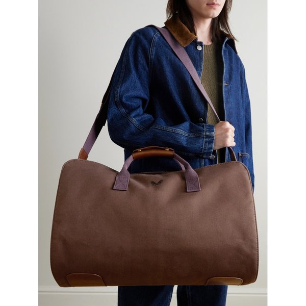 베넷 윈치 로고 자수 가죽 트리밍 코튼 트윌 슈트 캐리어 홀드올 46376663162948061