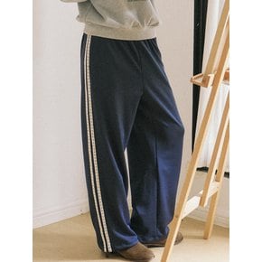 Lace Label Track Pants - Navy