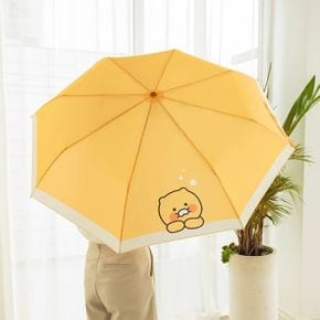 카카오프렌즈 3단 수동 우산 휴대용 접이식