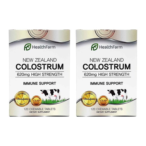 뉴질랜드 HealthFarm 헬스팜 뉴질랜드 초유 620mg 고함량 120정 2팩