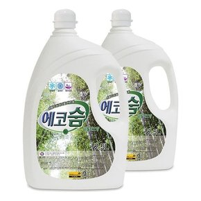 섬유탈취제 에코숨 2.5L 2개 피톤치드향 악취제거