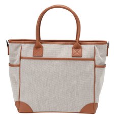 TWO-TONE OXFORD MEDIUM TOTE_V31C5BG650_BR