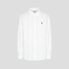 옥스퍼드 변형 스트라이프 셔츠  화이트 (BC5764C011)