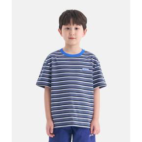 [본사]에센셜 스트라이프 반팔티셔츠 (차콜) OD262ISS01_CHC