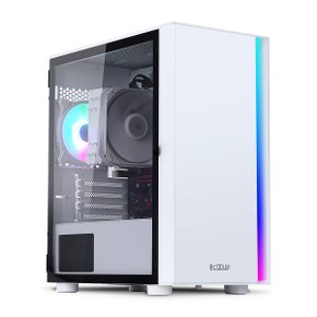 PCCOOLER PLATINUM LM300 ARGB 화이트 미니타워 케이스