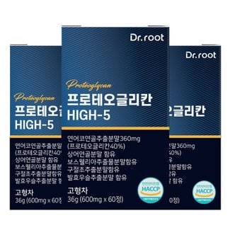 닥터루트 프로테오글리칸 HIGH-5 연어코추출물 타블렛 1박스 600mg 180정