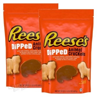  [1+1]리세스 밀크초콜릿 피넛버터 딥 애니멀 크래커 680g REESE`S CHOCOLATE PEANUT BUTTER DIPP