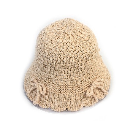 유니버셜케미스트리 Vintage Ribbon Beige Bucket Hat 버킷햇