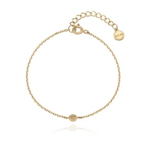 (14K gold) Sprout Bracelet (S)(1 cognac diamond)(1004070318)