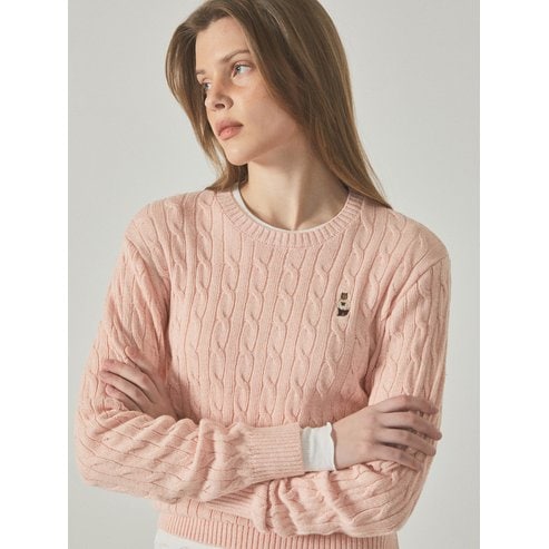 후아유 Steve Cable R-neck Pull over WHKAF1204F