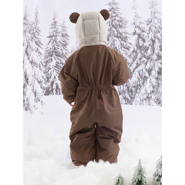 뽀곰 올인원 패딩 슈트_CREAM BEIGE