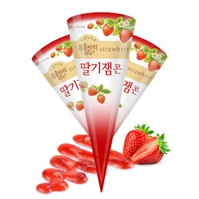 복음자리 딸기잼콘 (냉동) 150ml 8개/국산 딸기가 듬뿍/달콤하고 향긋한 딸기잼 콘