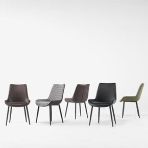 1인용 철제 커피숍 디자인 의자 (4colors)