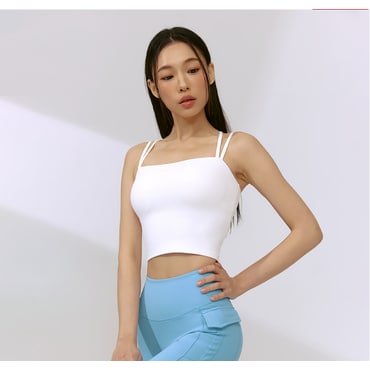 젝시믹스 블랙라벨 시그니처 파워라이즈 더블 스트랩 브라탑 (XFK2BC1502)