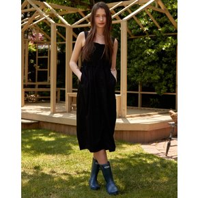 Sleeveless Shirring Dress_BLACK EPDR3E001BK