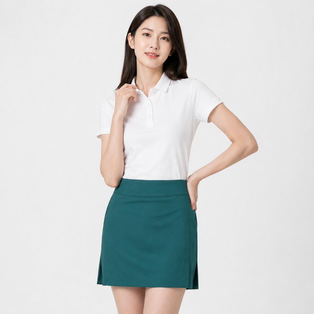 확대된 대표 아멜리에 미드 골프 스커트 GWSD07948 M374