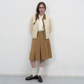WOMAN 코듀로이 카라 경량 패디드 자켓 [BEIGE] / WBE3L07517