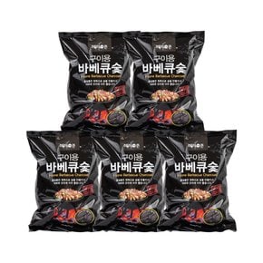 아이존 구이용 바베큐숯 700g x 5개 / 흑탄 펜션 고깃집