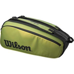 영국 윌슨 테니스가방 Wilson Blade V8 Super Tour Tennis Racket Bag 9 Pack Green 1733212