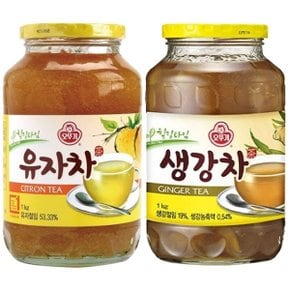 오뚜기 유자차 1kg+오뚜기 생강차 1kg