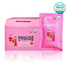 찬이네과수원 사과즙 100ml 30포 착즙주스
