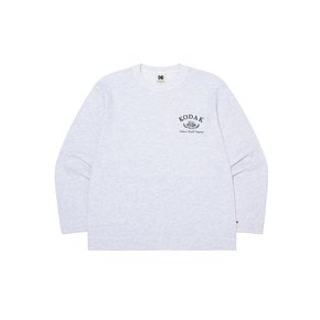 [공식]카메라클럽 엠보 긴팔티셔츠 WHITE MELANGE