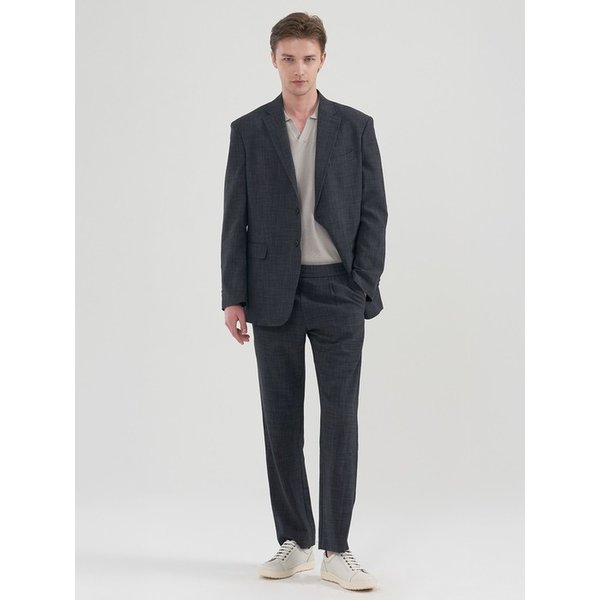 [M~5XL]린넨라이크 루즈핏 셋업 블레이저_그레이