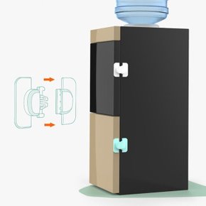 냉장고 안전잠금클립 어린이 유아 안전도어스토퍼 (WCC8533)