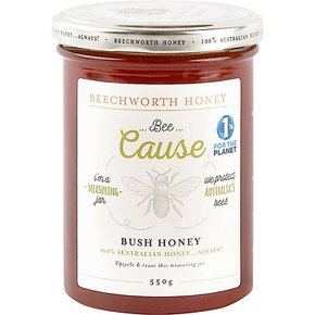 비치워스 비 커즈 호주산 꿀 Beechworth Bee Cause Bush Honey Jar 550g