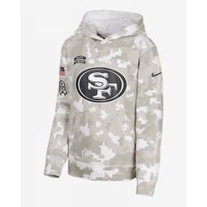 San Francisco 49ers Salute to Service 프라이머리 엣지 클럽 빅키즈 나이키 나이키 NFL 풀오버