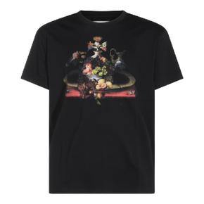 3G010069J00BLN401 Black BLACK COTTON STILL LIFE ORB CLASSIC T SHI