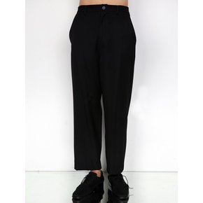 BLACK L WOOL TROUSER