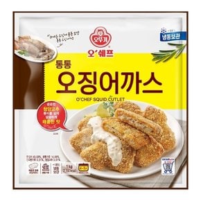 [오뚜기] 오쉐프 매콤한 통통 오징어까스 (오징어40.08) 1kg x 1봉