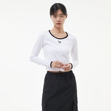 LAP [made by LAP] LAP로고 자수 배색띠 티셔츠 AP3CT862