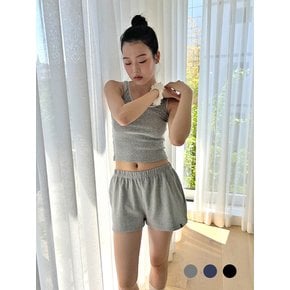 D. BASIC COTTON SWEAT SHORTS - 3 COLOR