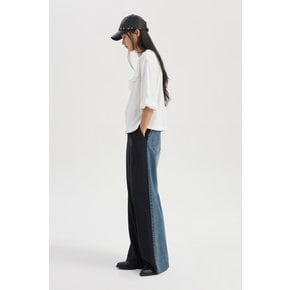 LQTAX26600  테이프 포인트 프릴 반팔 티셔츠 [럭키슈에뜨]