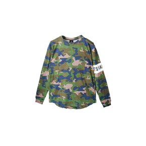 12주년 완장 프린팅 롱슬리브 티셔츠 LA04TML8100CAMO