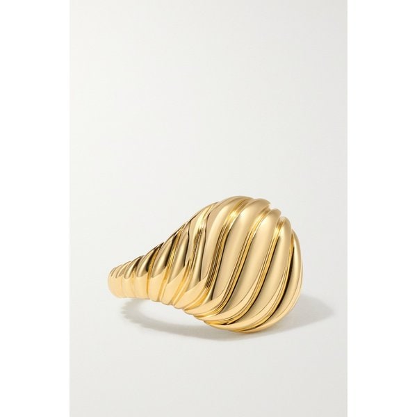데이비드 율만 Cable 18-karat Gold Signet Ring 골드 1647597291725761