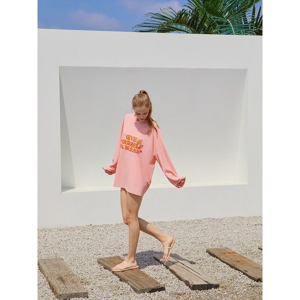 유어셀프 루즈핏 래쉬가드 - Pink