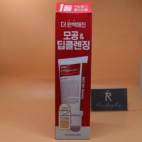 모공딥클렌저 메디필 레드 락토 콜라겐 클리어 폼 2.0 기획 300mL+딥 해면 구성