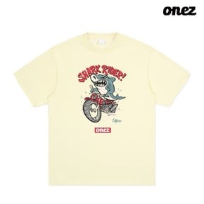 원즈 OZ 반팔티 SHARK RIDER (OZ243) 크림