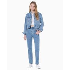 Calvin Klein Jeans CK진[여]하이라이즈 스트레이트핏 미드블루 데님 (J223684-1AA)[34991971]