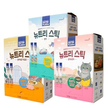 우다다냥이 동원 뉴트리플랜 뉴트리스틱 14g x 100개입 고양이간식