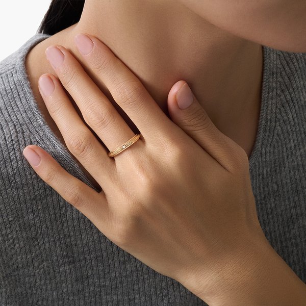 포제션 데코 팰리스 링 로즈 골드 - 다이아몬드