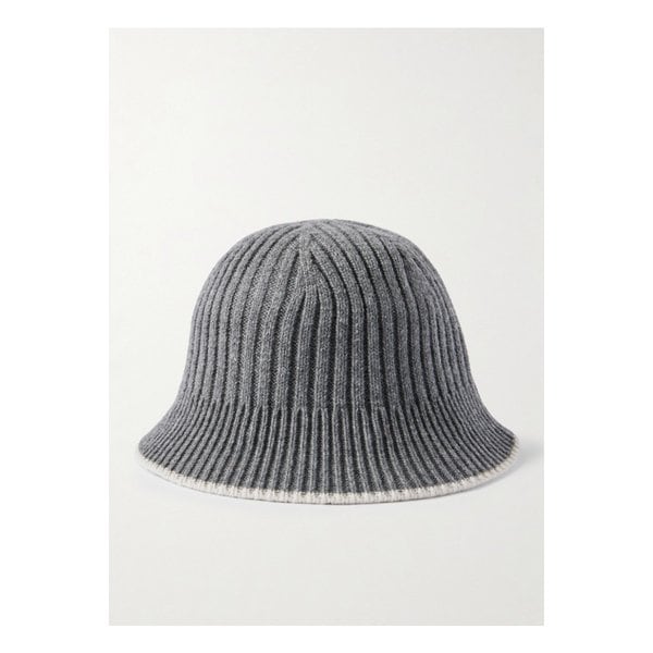 아치4 젠더 투톤 골지 캐시미어 버킷 햇 그레이 1647597342086544