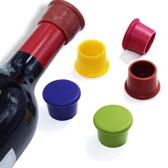 제이큐 와인 들기름 산화방지 만능 실리콘 병마개 OC1202 1P X ( 10매입 )