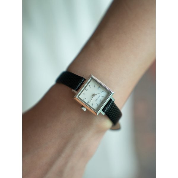 미니엘 쁘띠 화이트 실버 -  블랙  PV711SLBK